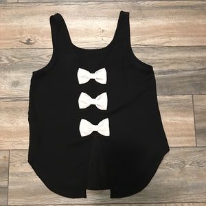 Black BowTie Top